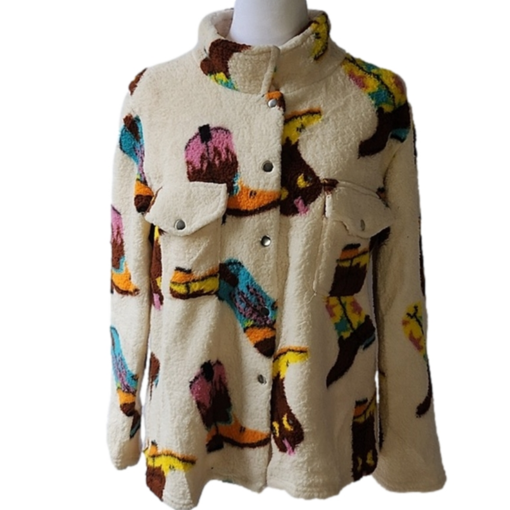 Stylish Cream Multicolor Women's Jacket